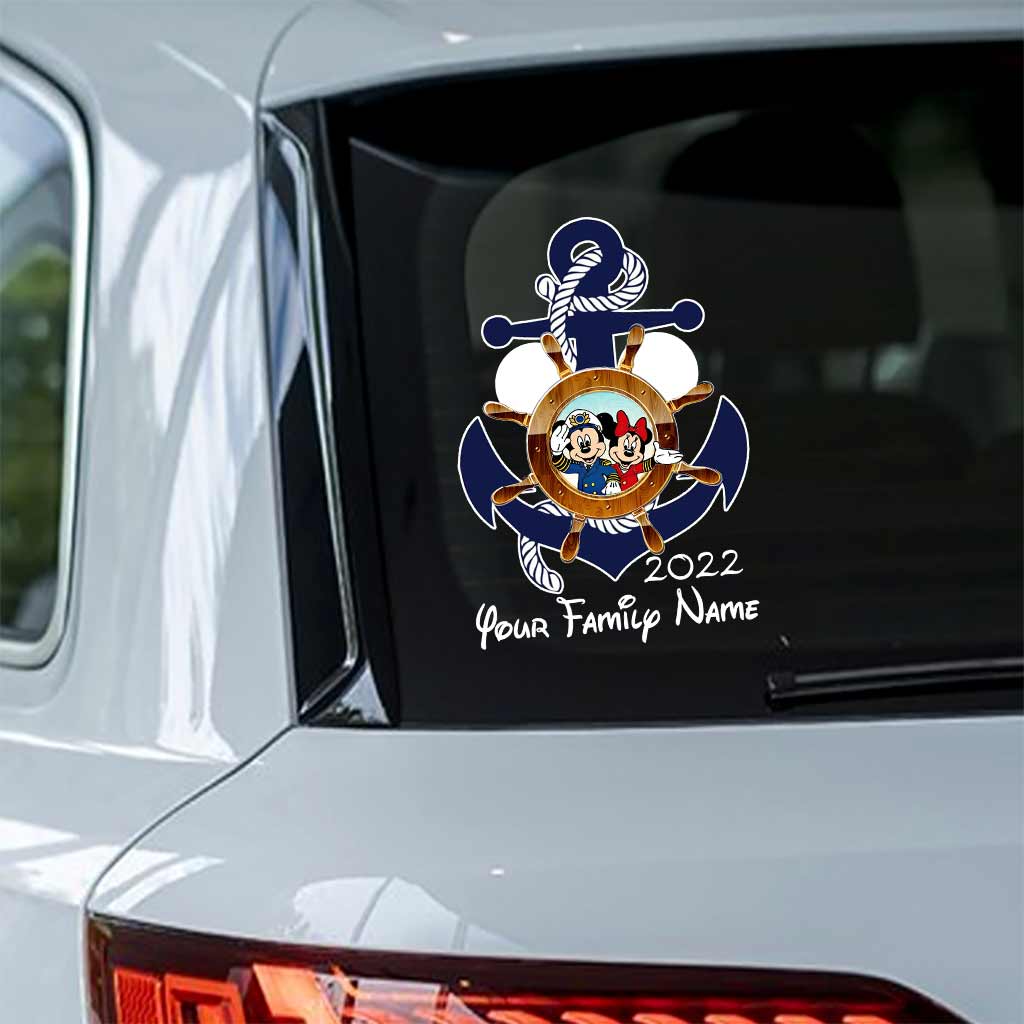 Mouse Ears & Cruising - Personalized Cruising Decal Full