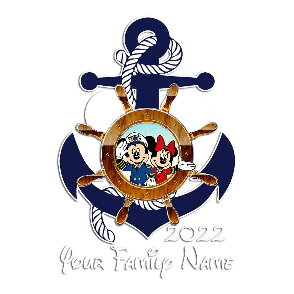 Mouse Ears & Cruising - Personalized Cruising Decal Full