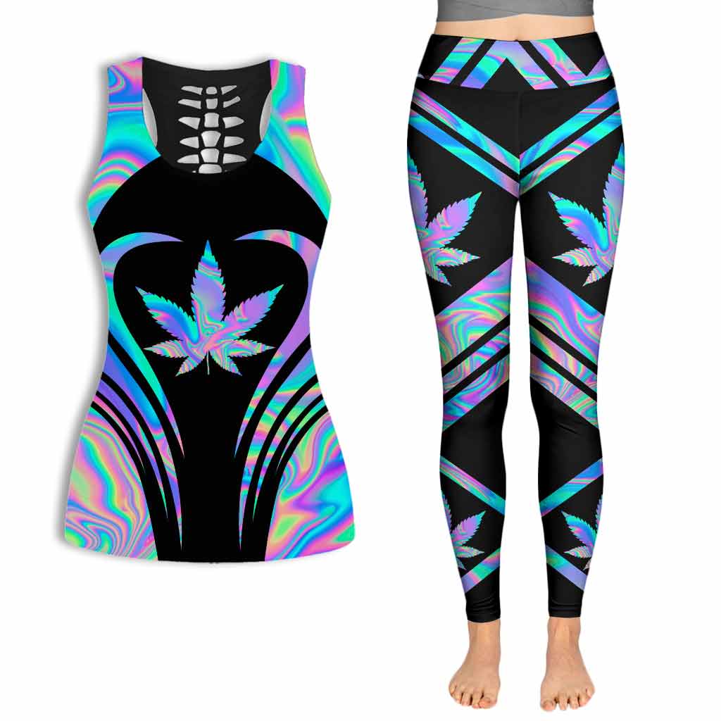Dope Soul - Weed Hollow Tank Top and Leggings
