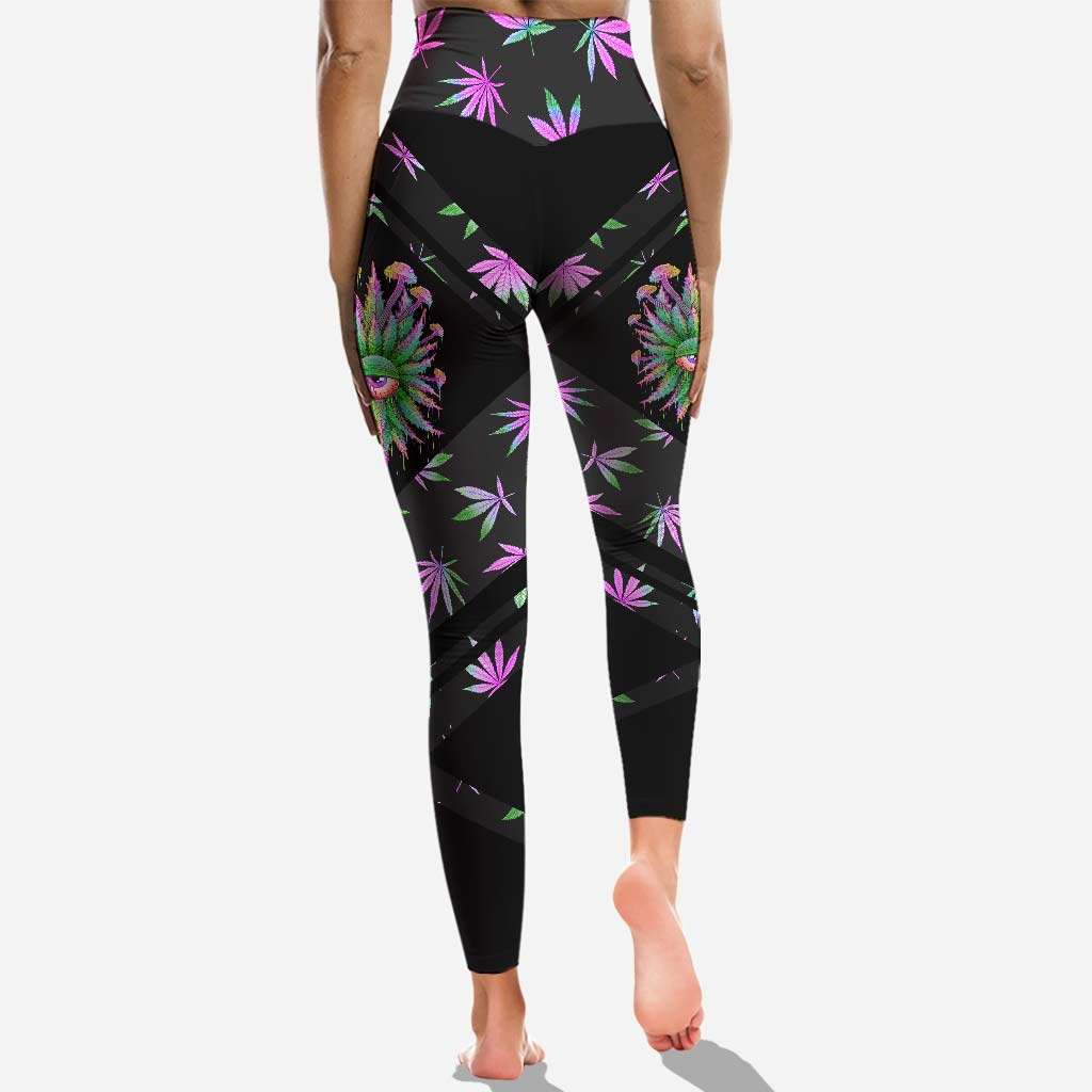 Smoke Now And Later - Weed Cross Tank Top and Leggings