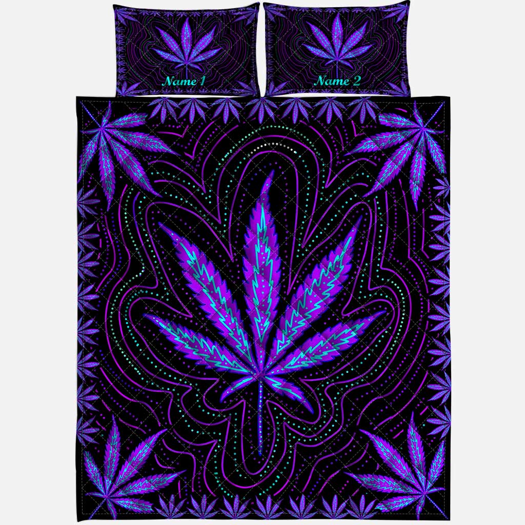 Dope Souls - Personalized Weed Quilt Set