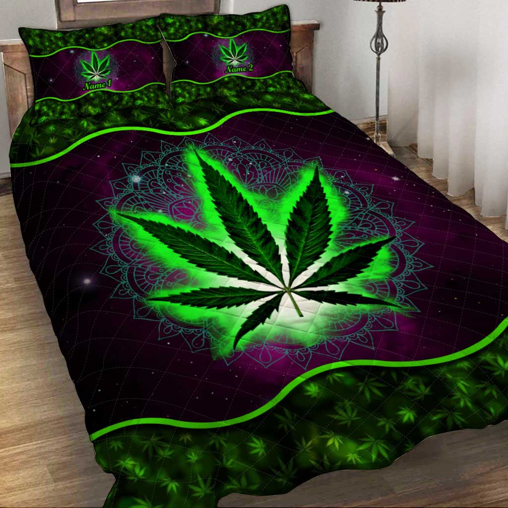 Dope Souls - Personalized Weed Quilt Set