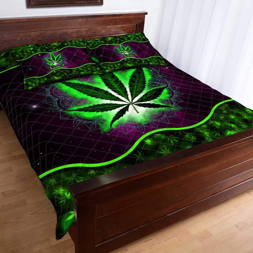 Dope Souls - Personalized Weed Quilt Set