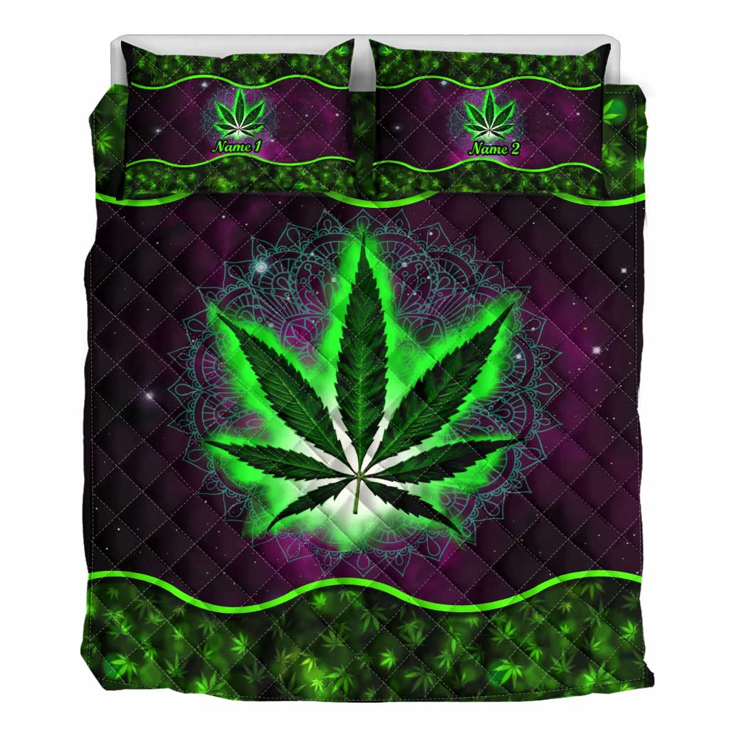 Dope Souls - Personalized Weed Quilt Set