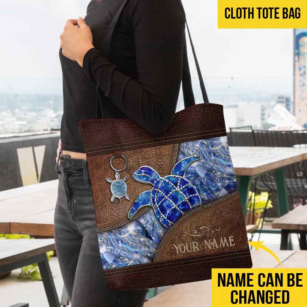 Love Turtle Personalized Tote Bag