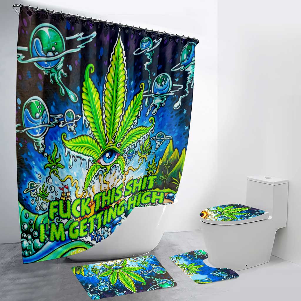 I'm Getting High - Weed Bathroom Curtain & Mats Set