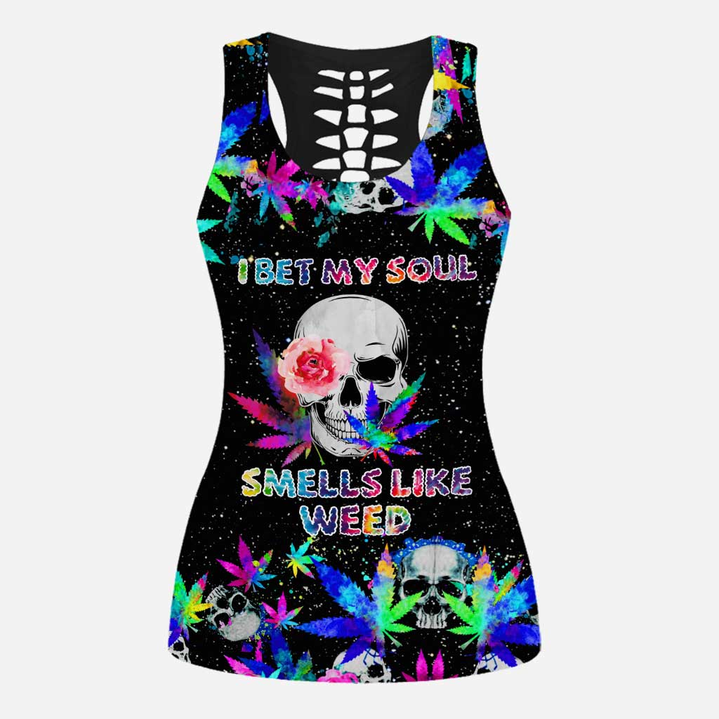 Dope Soul - Weed Hollow Tank Top and Women Shorts