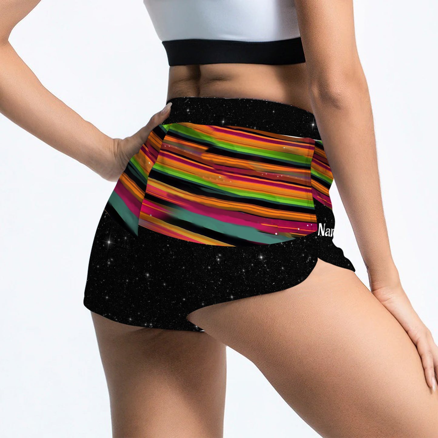 Get High Galaxy - Personalized Weed Hollow Tank Top And Women Shorts