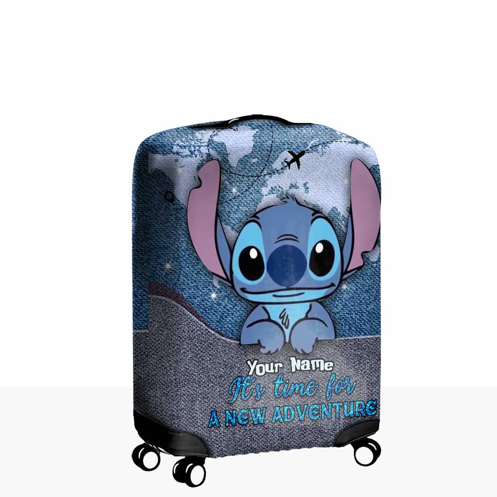 It's Time For A New Adventure - Personalized Ohana Luggage Cover
