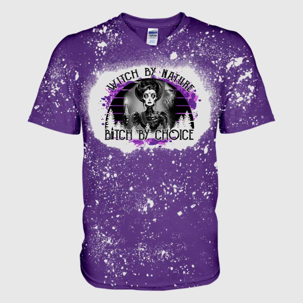 Witch By Nature Dark - Handmade Bleached Shirts