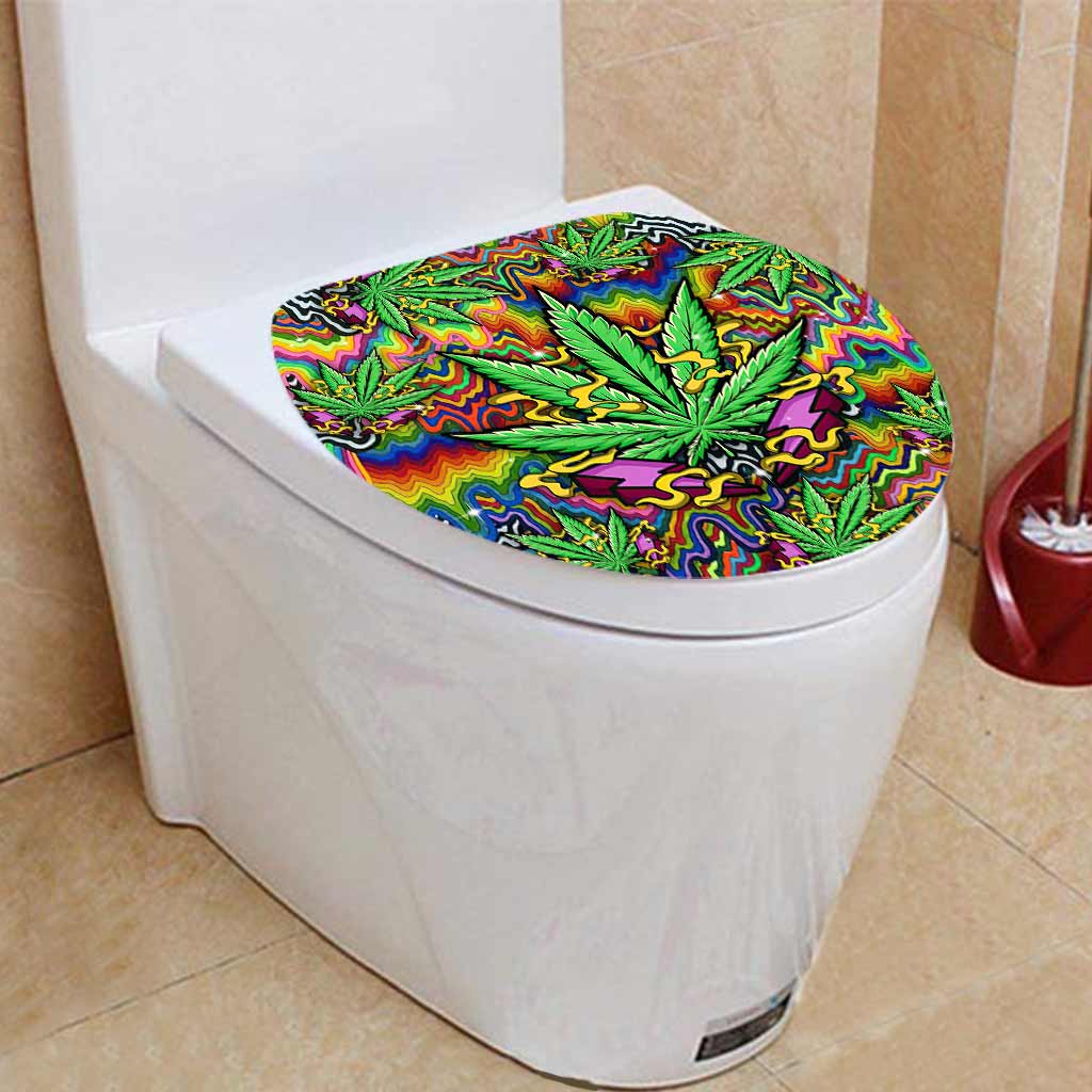 Thunder Smoke - Weed Bathroom Curtain & Mats Set