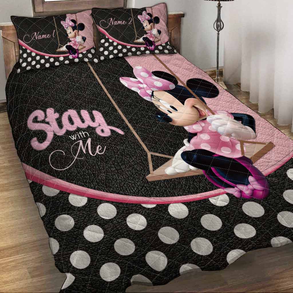 Stay With Me - Personalized Mouse Quilt Set
