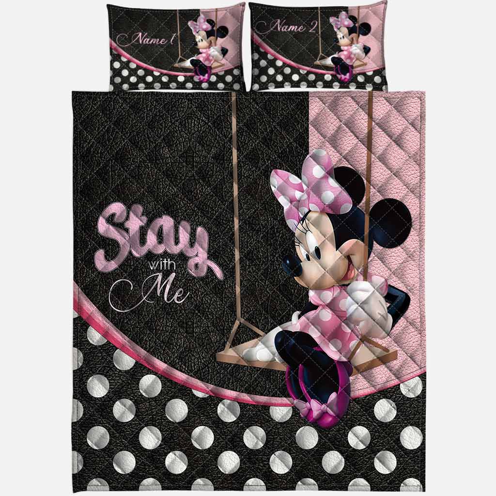 Stay With Me - Personalized Mouse Quilt Set