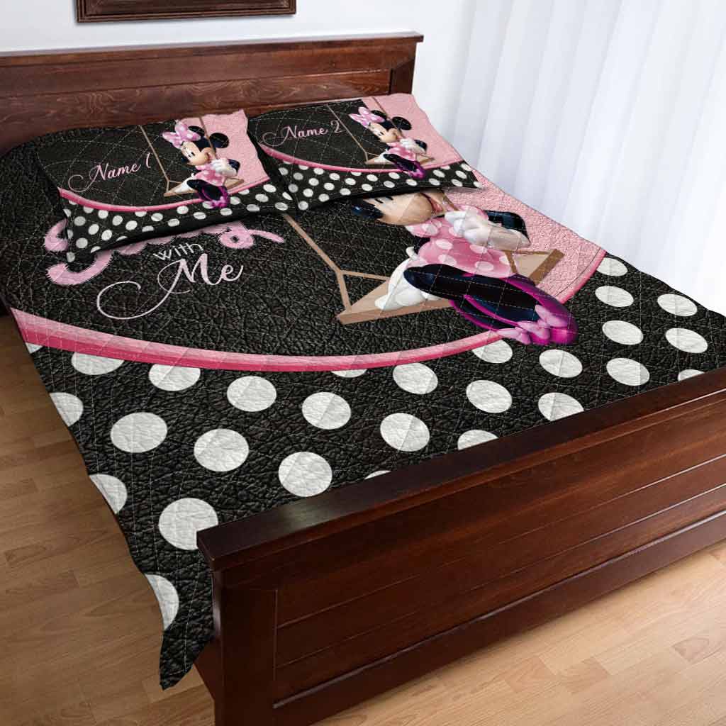 Stay With Me - Personalized Mouse Quilt Set