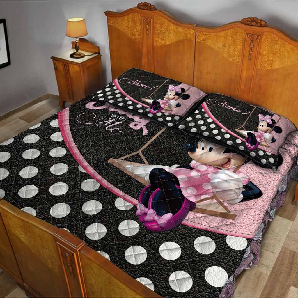 Stay With Me - Personalized Mouse Quilt Set