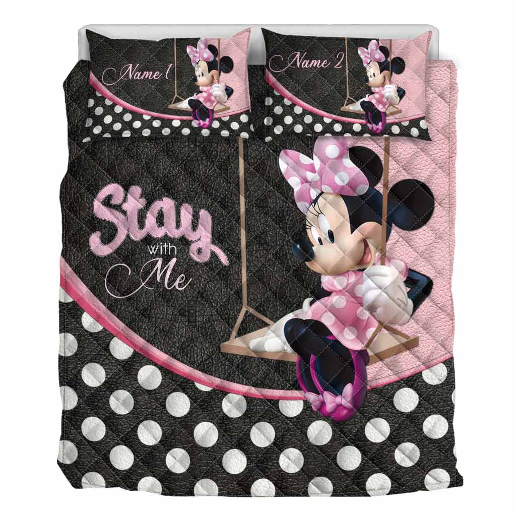 Stay With Me - Personalized Mouse Quilt Set
