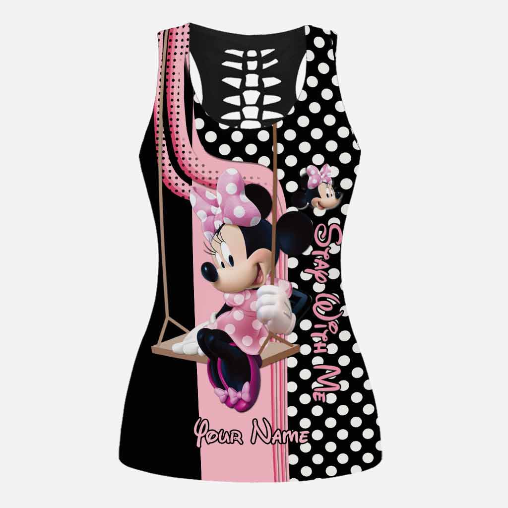 Stay With Me - Personalized Mouse Hollow Tank Top And Leggings