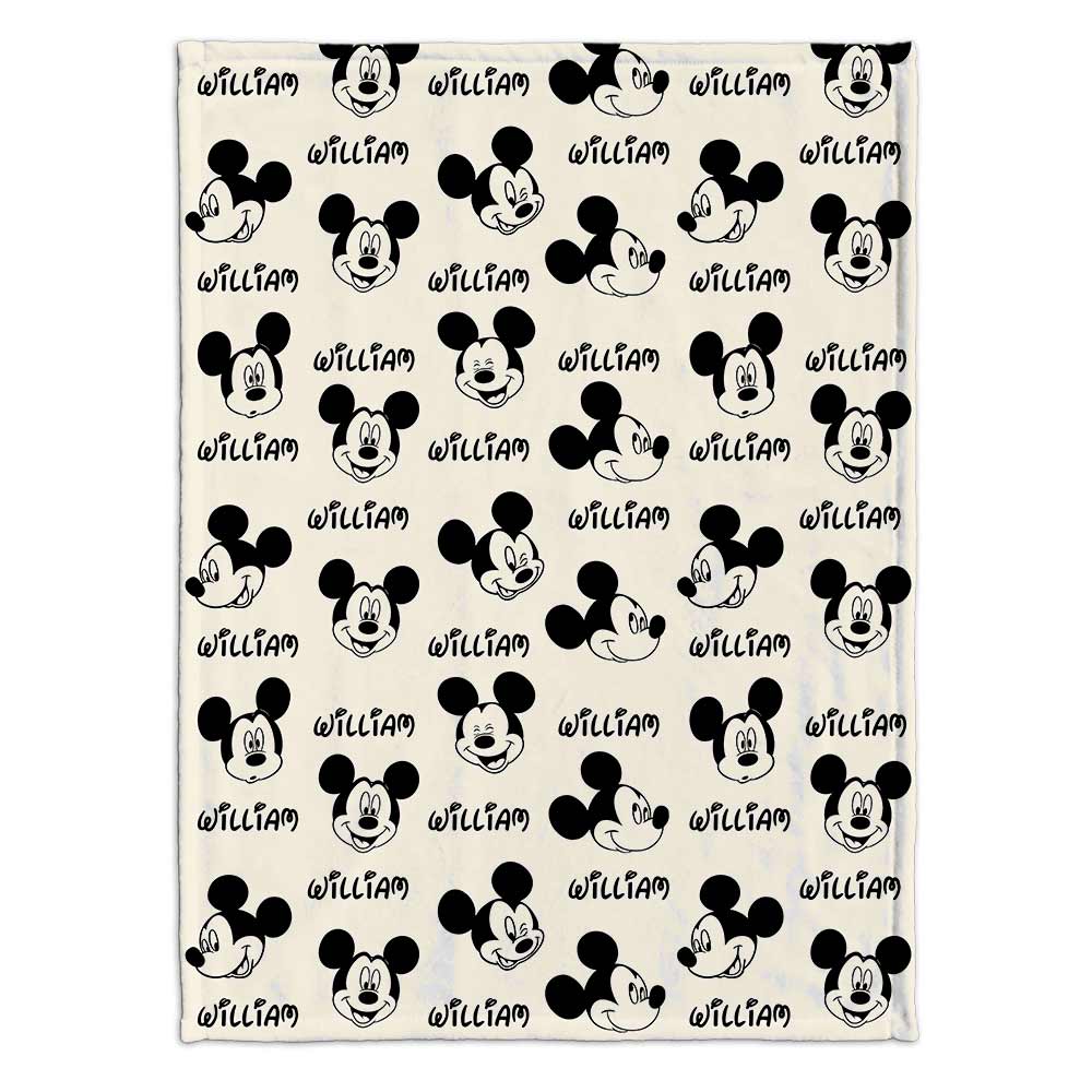 Lovely Mouse Ears - Personalized Mouse Blanket
