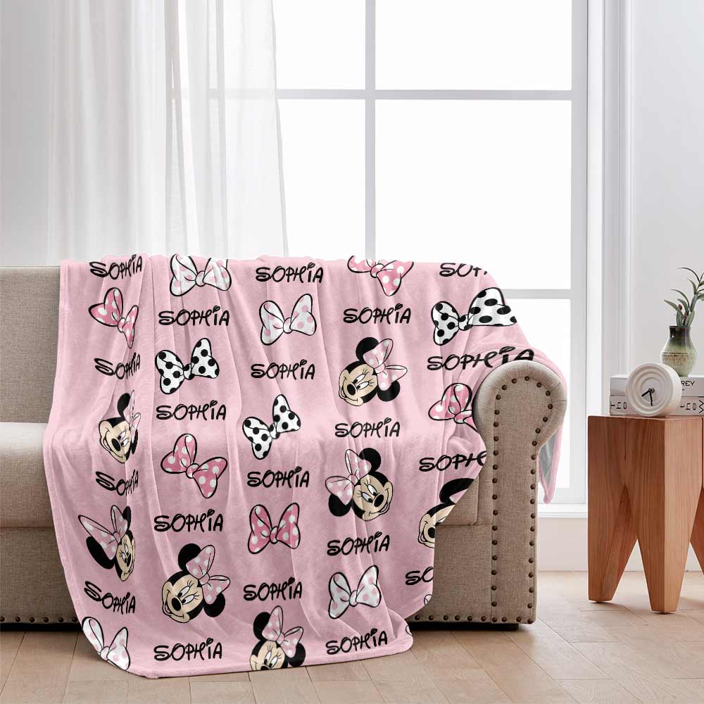 Lovely Mouse Ears - Personalized Mouse Blanket