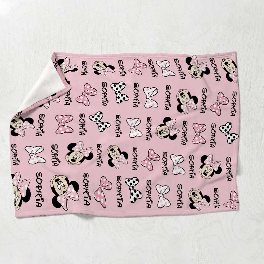 Lovely Mouse Ears - Personalized Mouse Blanket