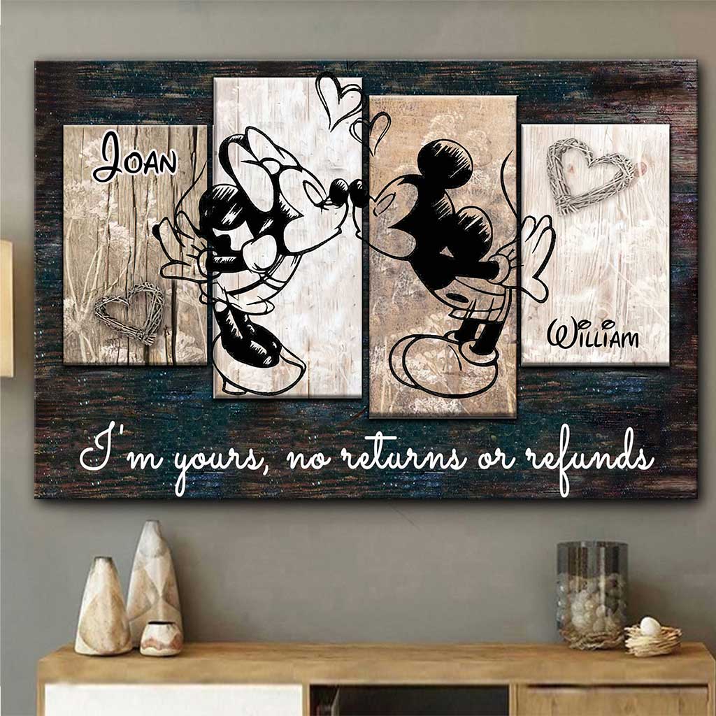 I'm Yours - Personalized Couple Mouse Canvas And Poster