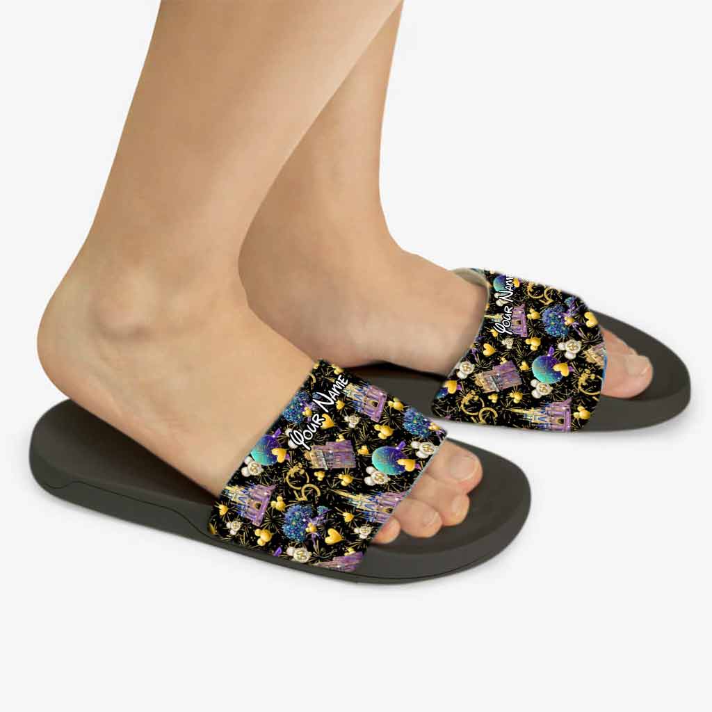 50 Years Of Magic - Personalized Mouse Slide Sandals