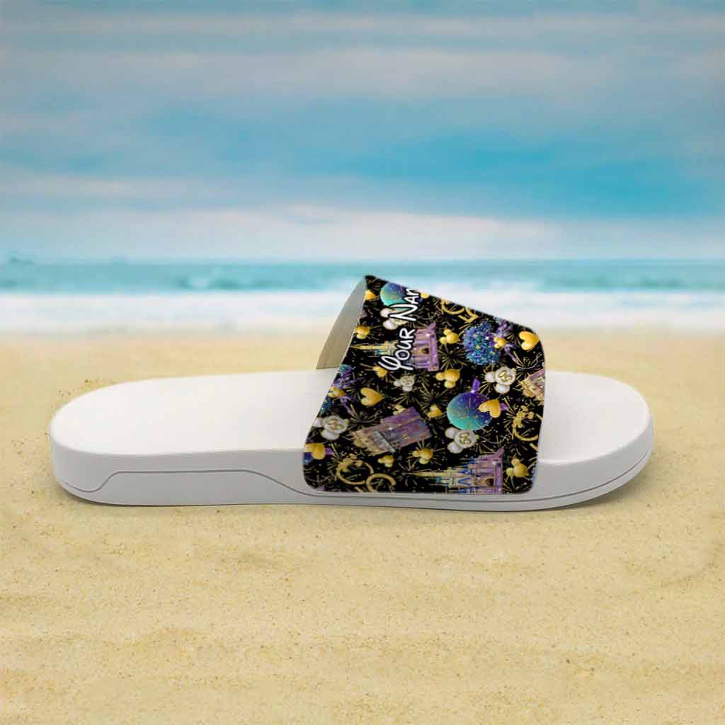 50 Years Of Magic - Personalized Mouse Slide Sandals