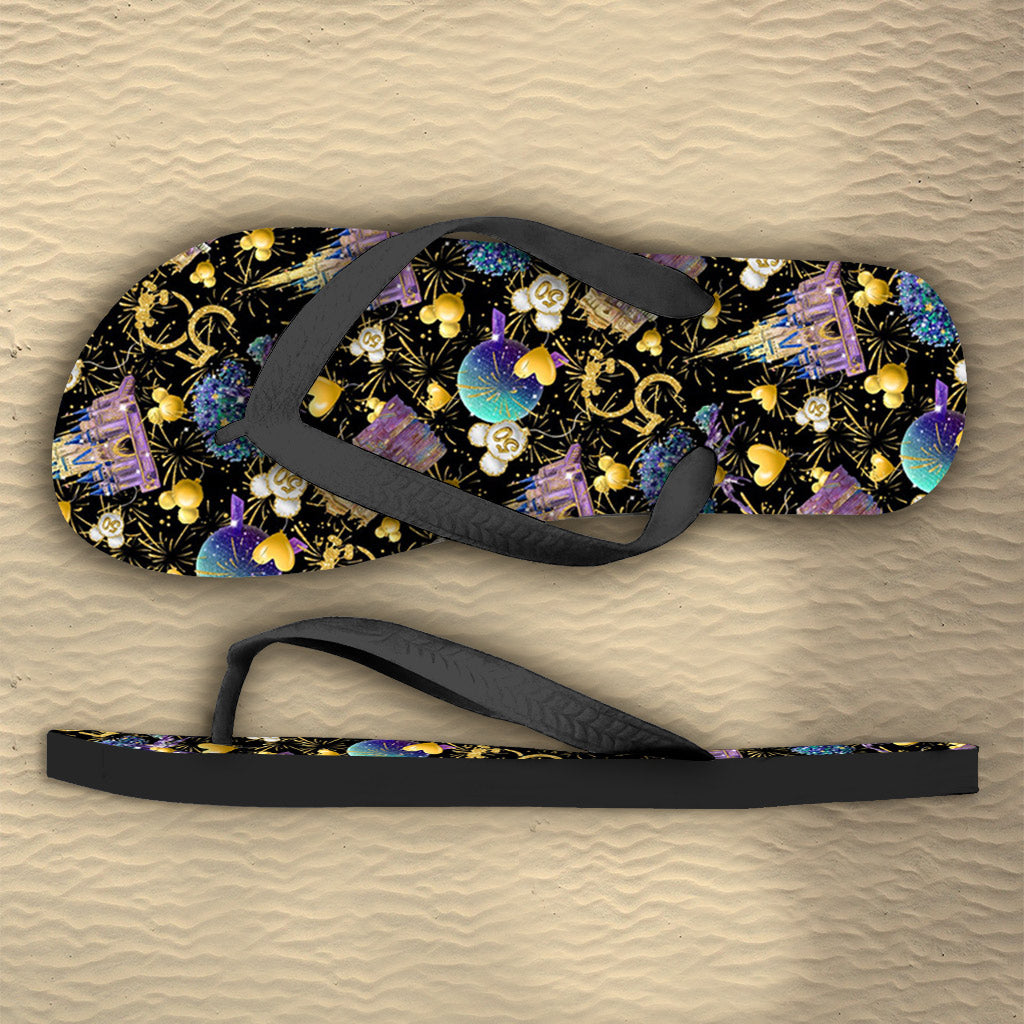 50 Years Of Magic - Personalized Mouse Flip Flops