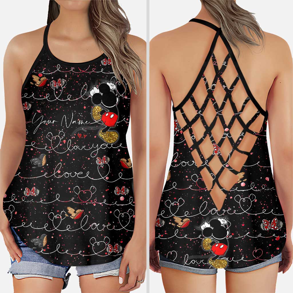 Cute Mouse Ears - Personalized Cross Tank Top