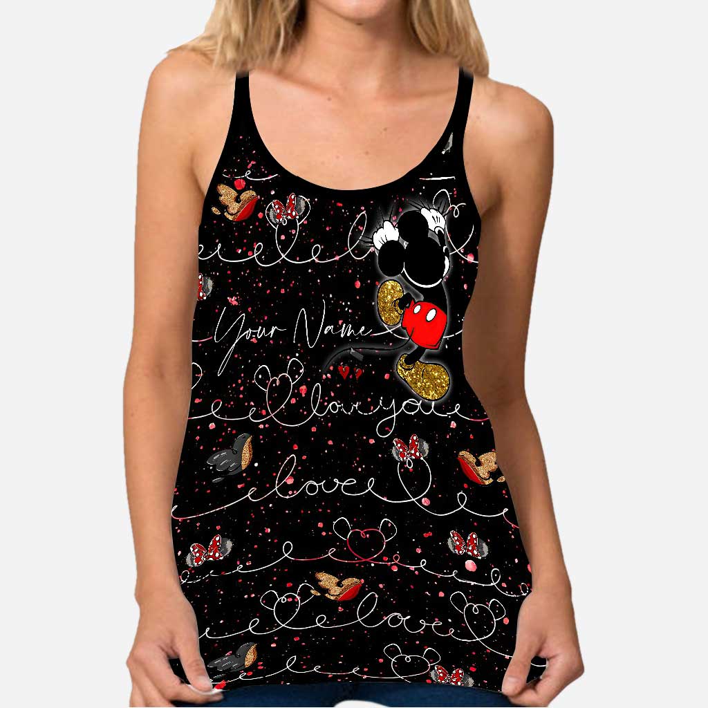 Cute Mouse Ears - Personalized Cross Tank Top
