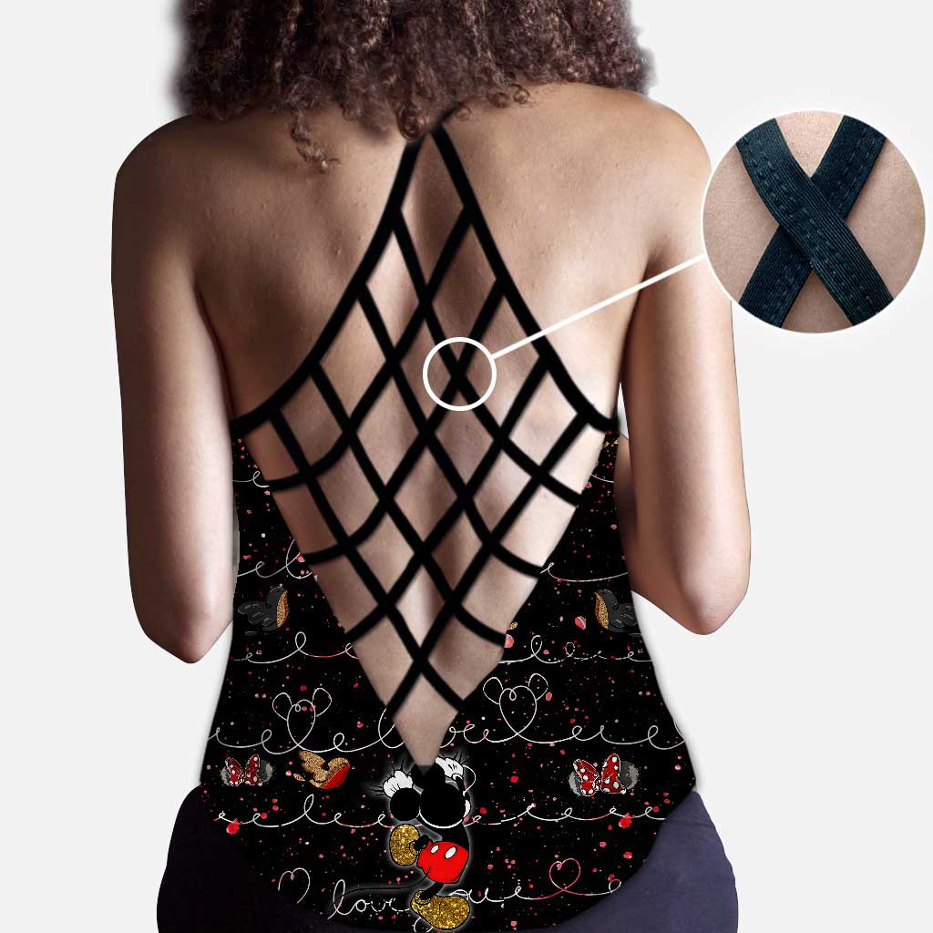 Cute Mouse Ears - Personalized Cross Tank Top