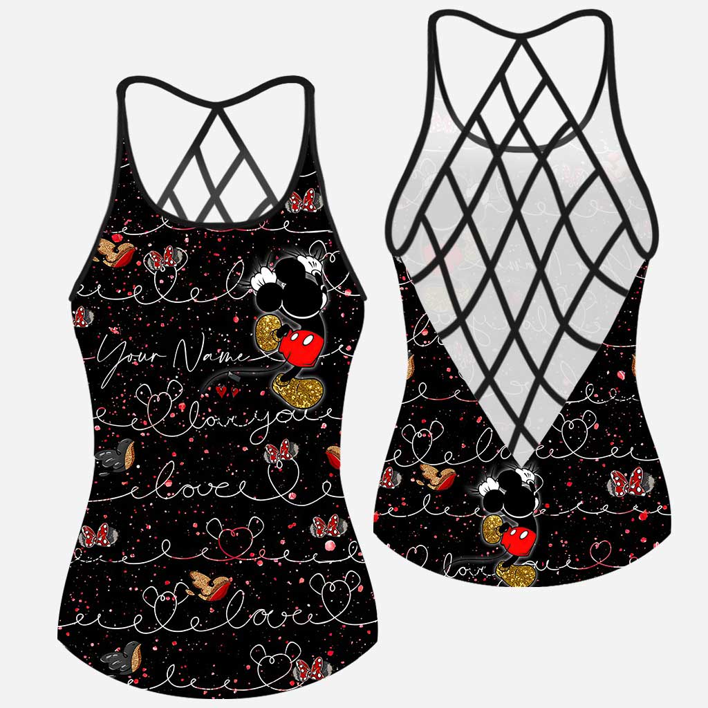 Cute Mouse Ears - Personalized Cross Tank Top