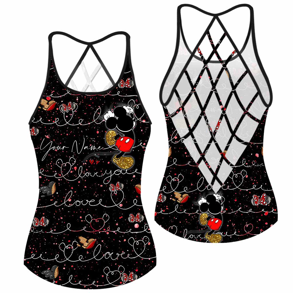 Cute Mouse Ears - Personalized Cross Tank Top