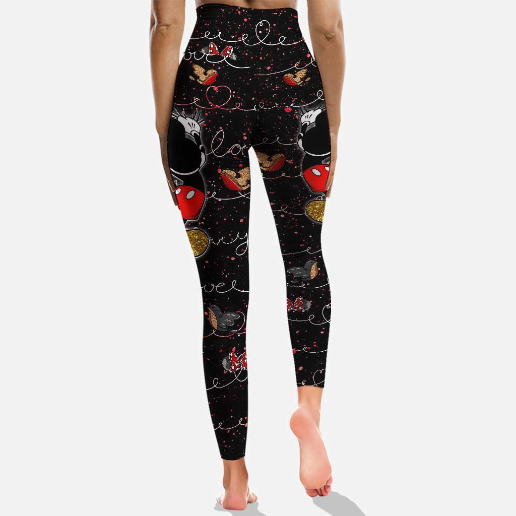 Cute Mouse Ears - Personalized Hollow Tank Top and Leggings