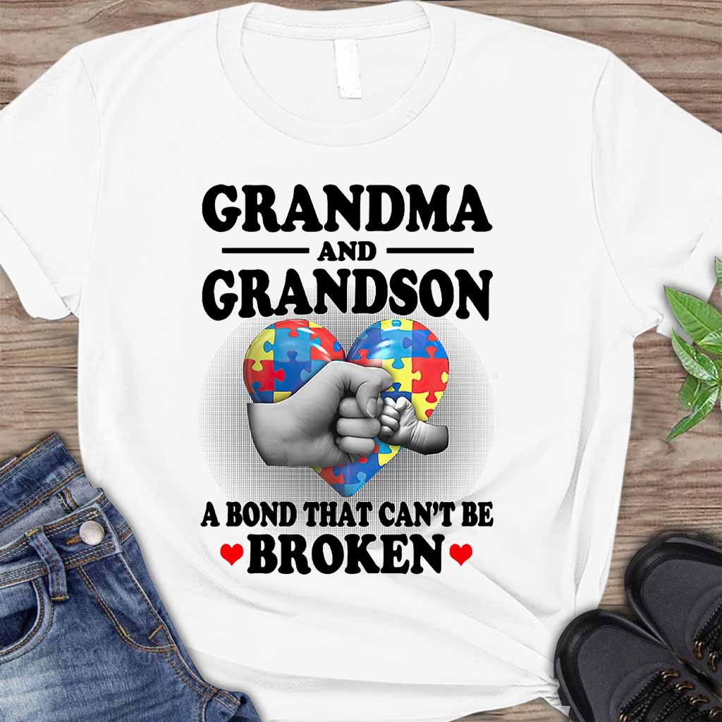 Grandma And Grandson - Autism Awareness T-shirt And Hoodie 062021