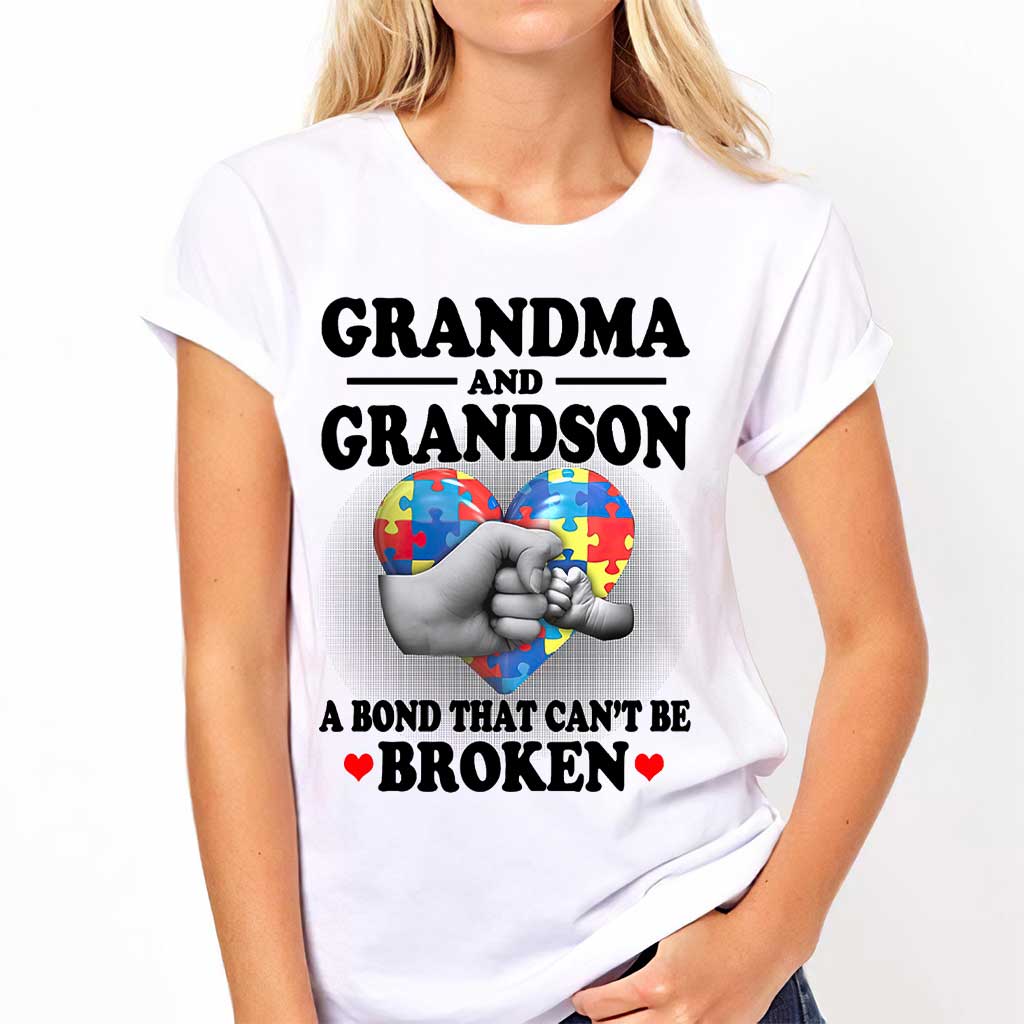 Grandma And Grandson - Autism Awareness T-shirt And Hoodie 062021