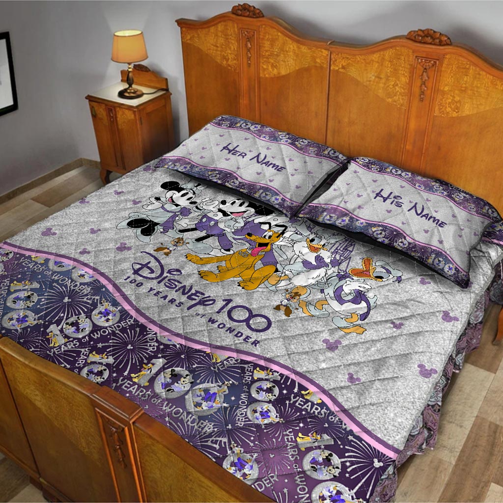 100 Years Of Wonder - Personalized Mouse Quilt Set