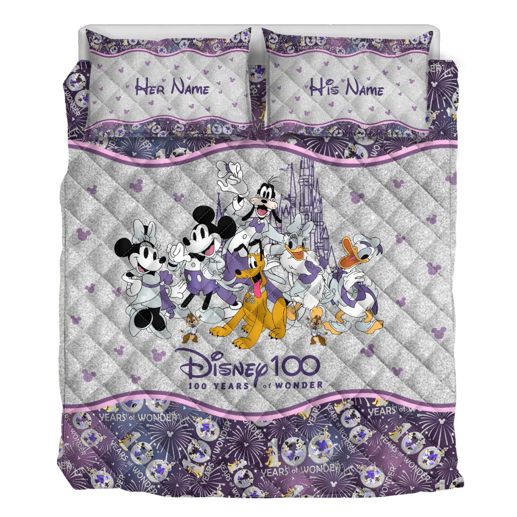 100 Years Of Wonder - Personalized Mouse Quilt Set