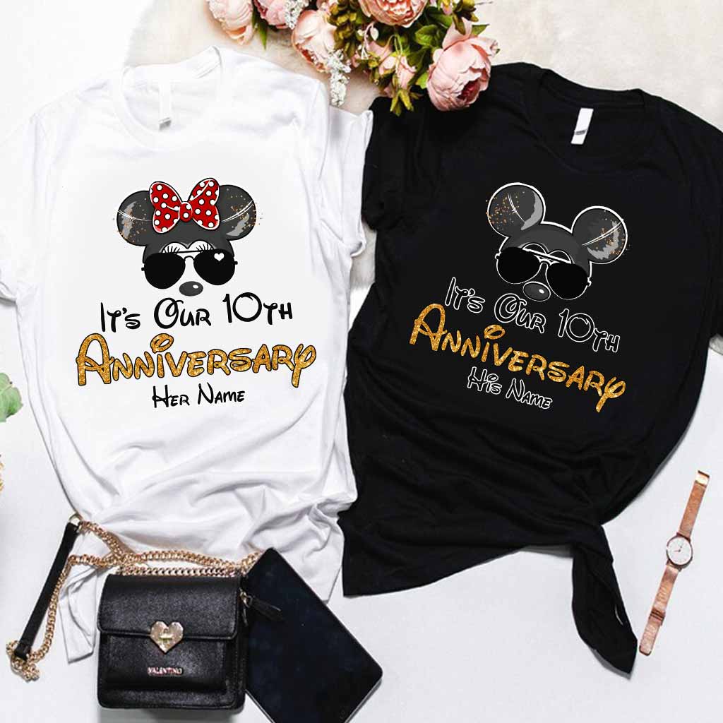 It's Our Anniversary - Personalized Mouse T-shirt and Hoodie