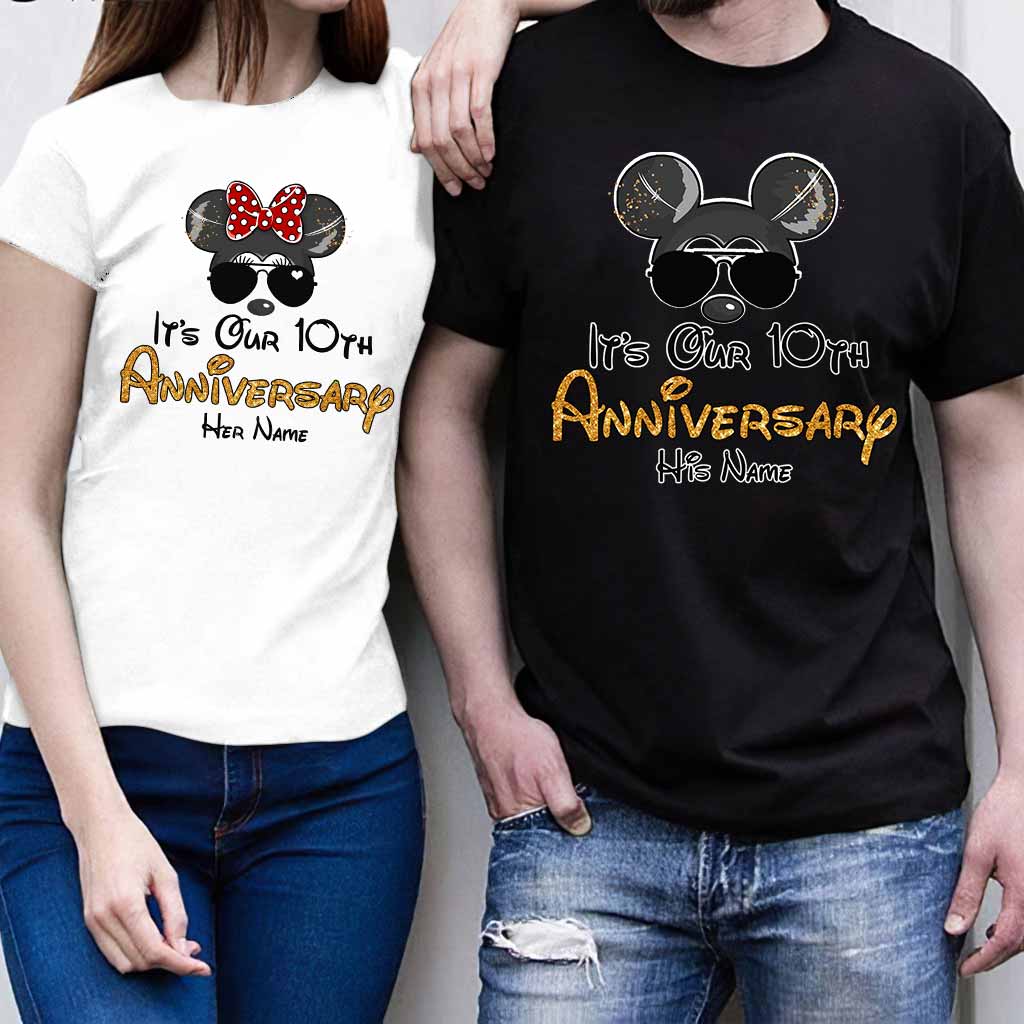 It's Our Anniversary - Personalized Mouse T-shirt and Hoodie