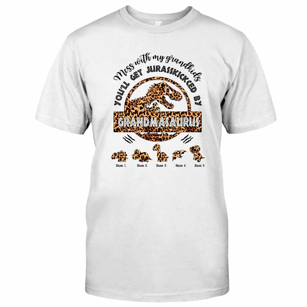 Don't Mess With Grandmasaurus - Personalized Mother's Day Grandma T-shirt and Hoodie