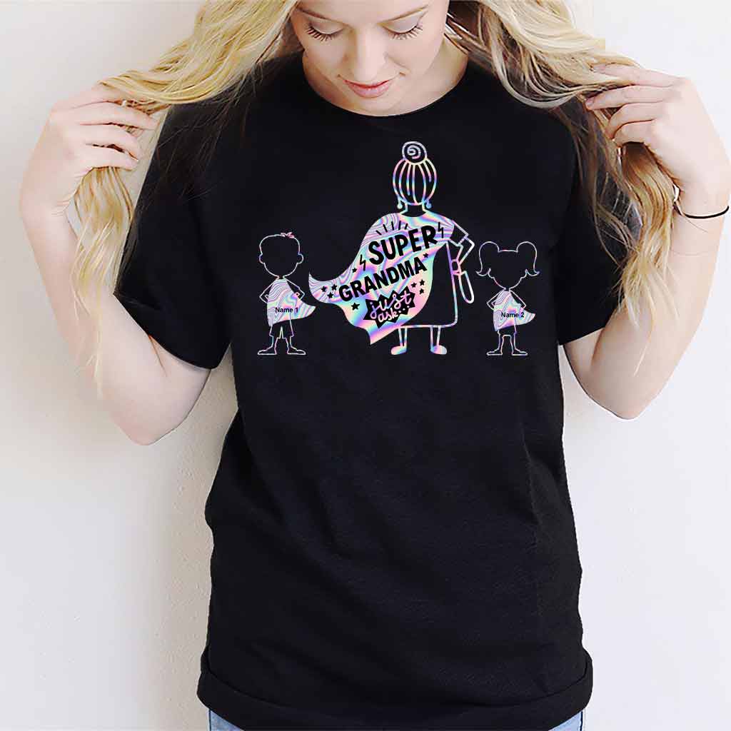 Super Grandma - Personalized Grandma T-shirt and Hoodie