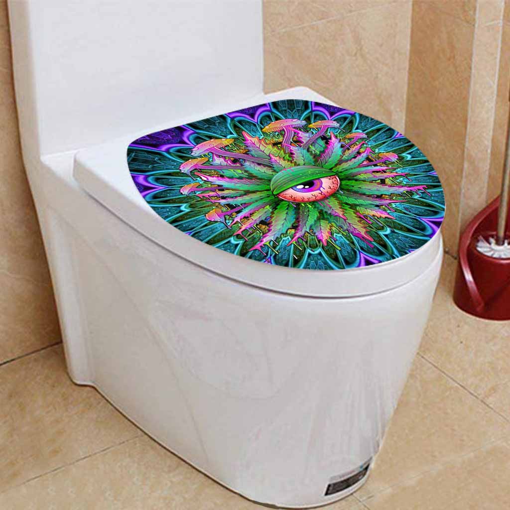 Magic Leaf Magic Eye - Weed Bathroom Curtain & Mats Set
