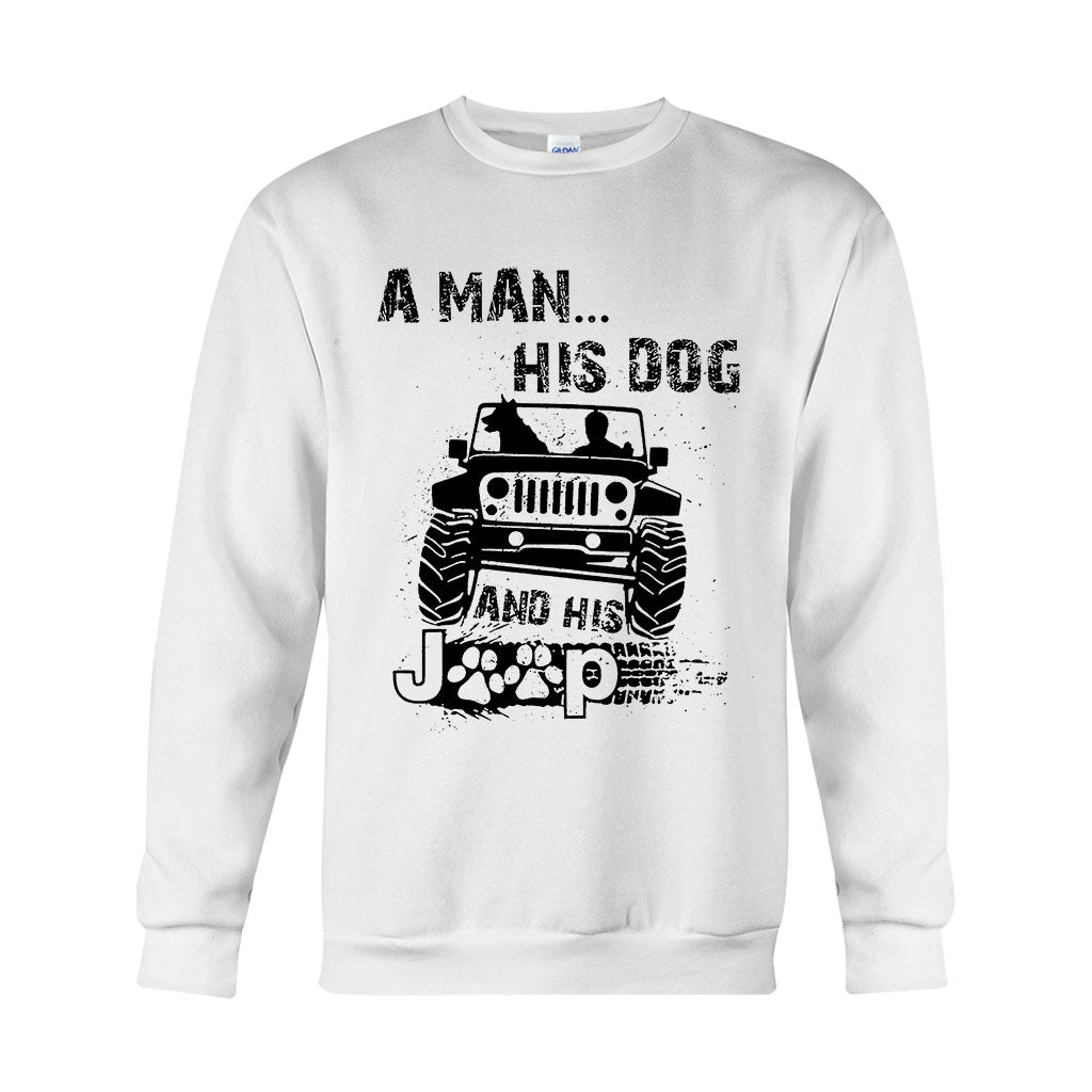 A Man His Dog And His Jp - Car T-shirt and Hoodie 1121