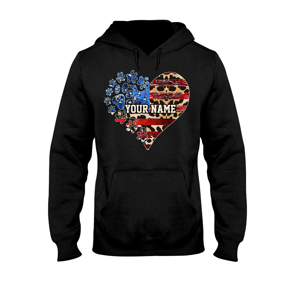 The July Cat Mom - Personalized Independence Day Dog T-shirt and Hoodie