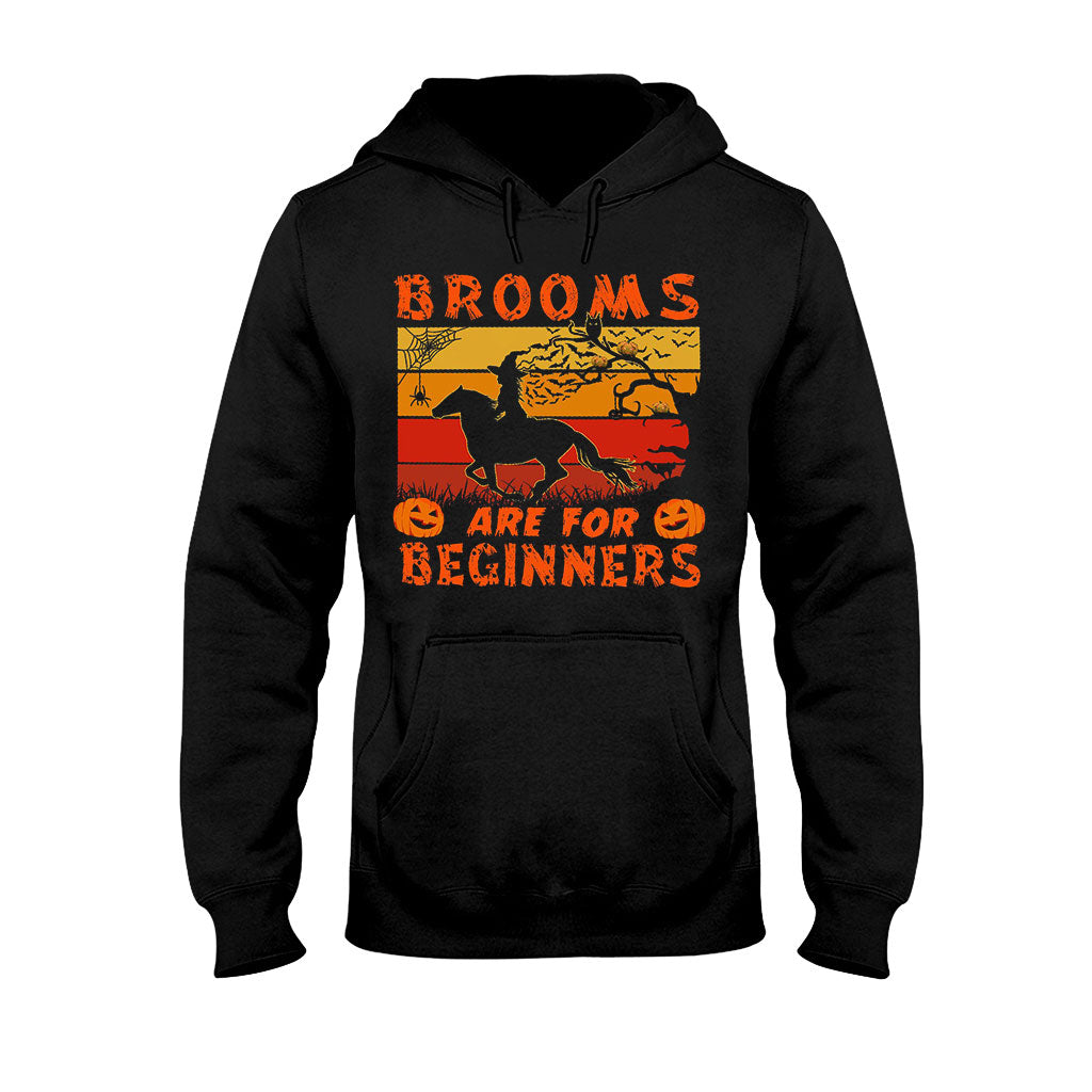Brooms Are For Beginners Halloween - Horse T-shirt And Hoodie 092021