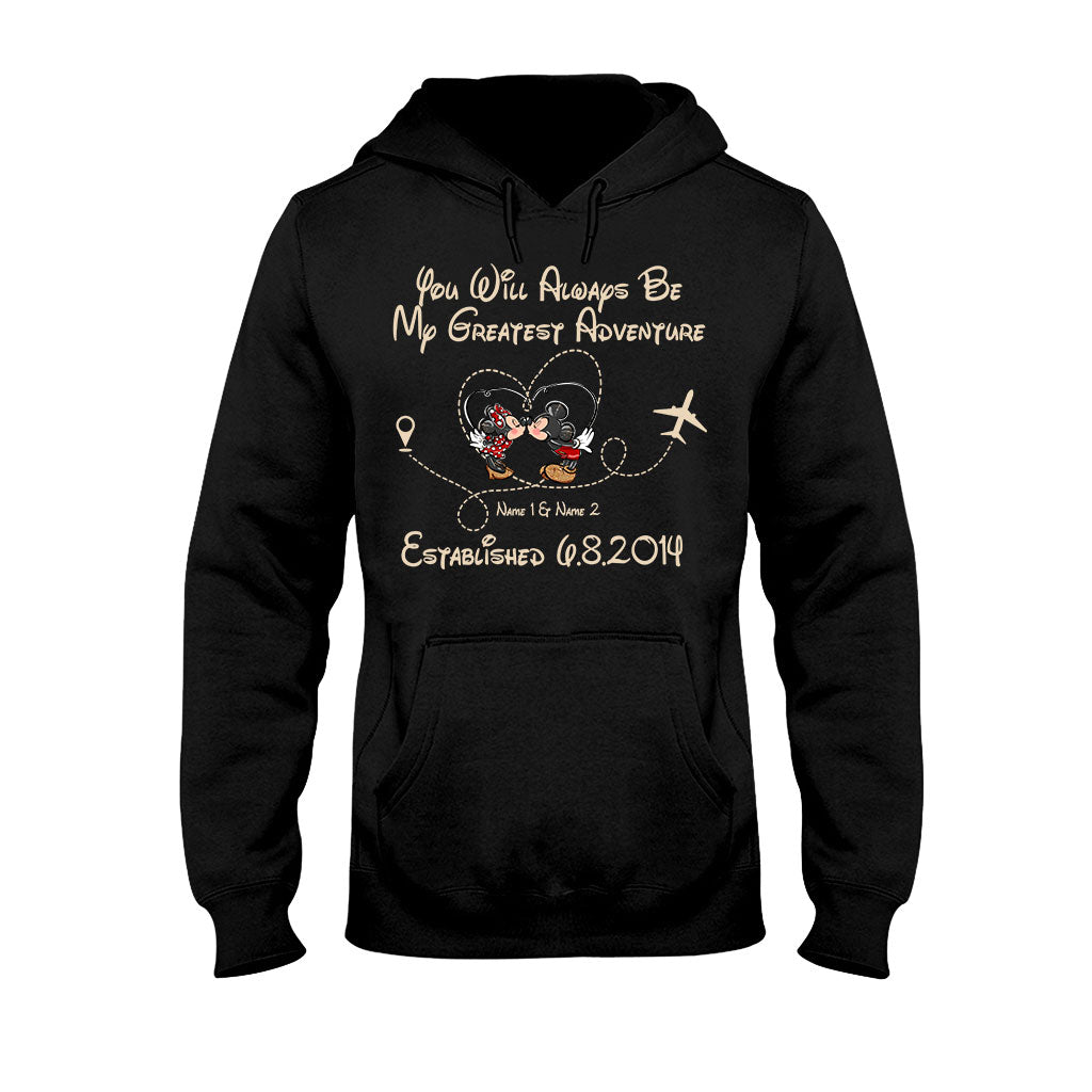 You'll Always Be My Greatest Adventure - Personalized Couple Mouse T-shirt and Hoodie