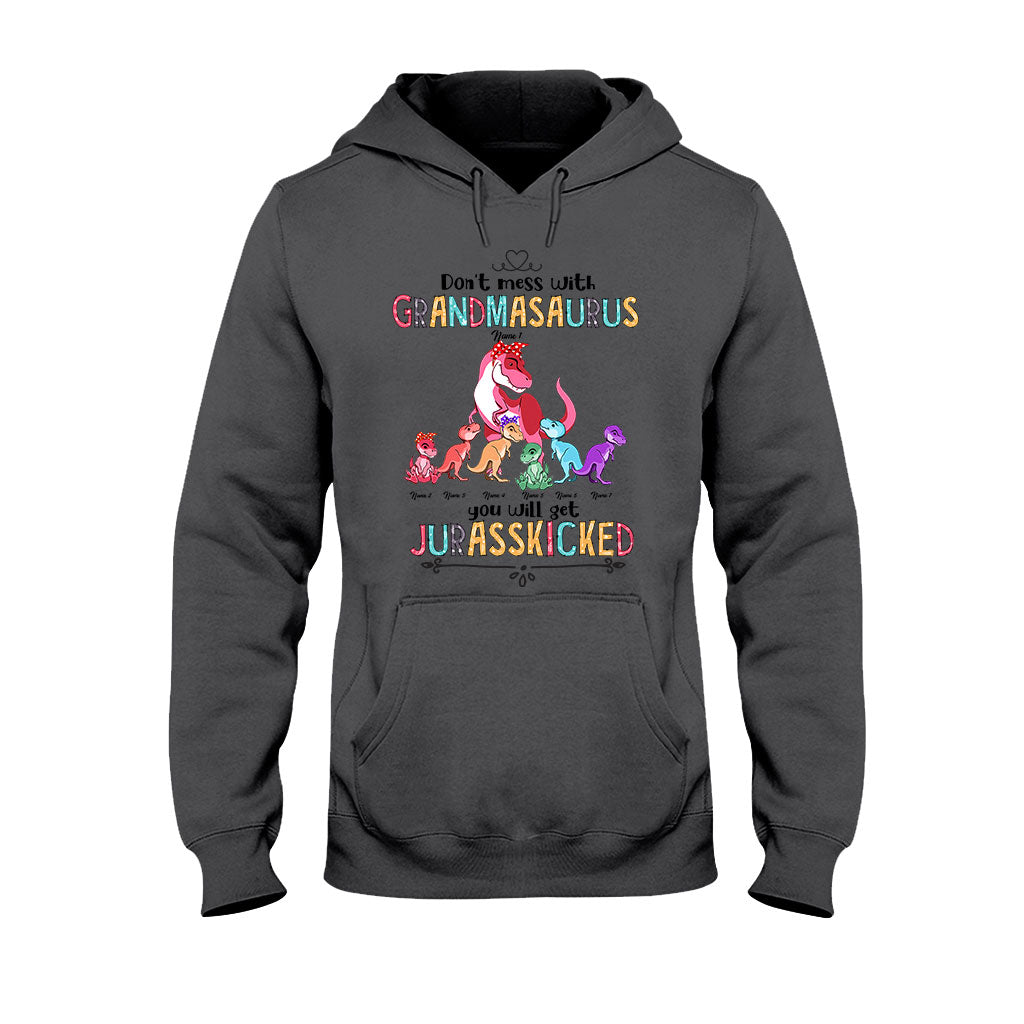 Don't Mess With Grandmasaurus - Personalized Grandma T-shirt and Hoodie