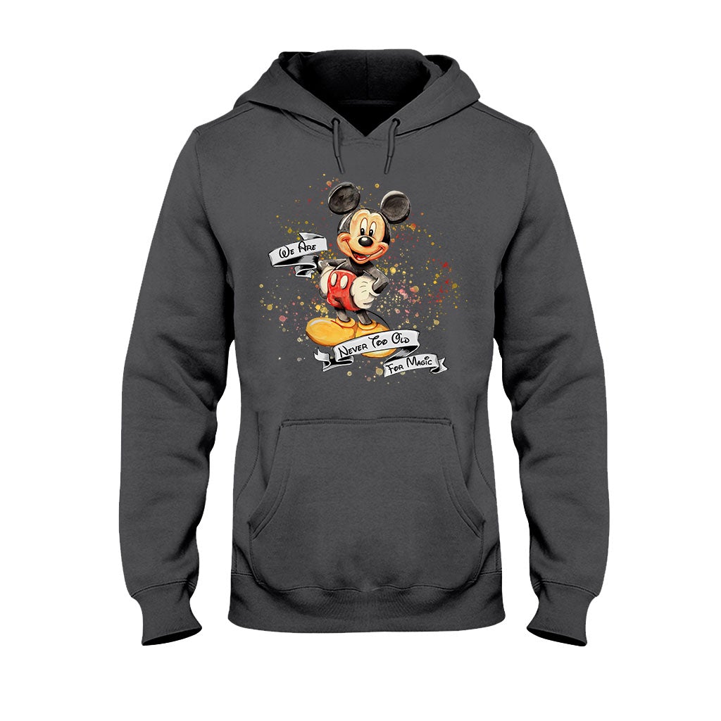 Never Too Old For Magic Mouse Ears - Personalized T-shirt and Hoodie