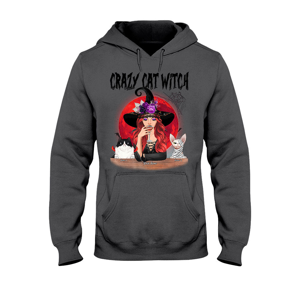 Crazy Cat Witch Personalized T-shirt And Hoodie 082021